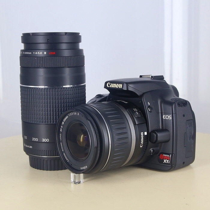 キヤノン REBEL XTi+EFS18-55/3.5-5.6II+EFS75-300/4-5.6III