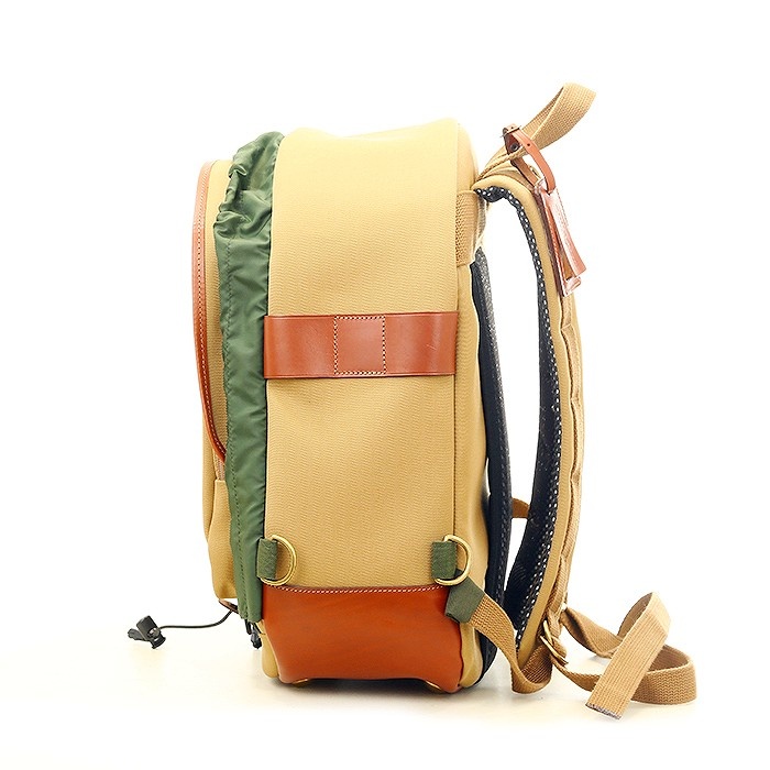 ビリンガム 25 リュックサック カーキキャンバス x タンレザー