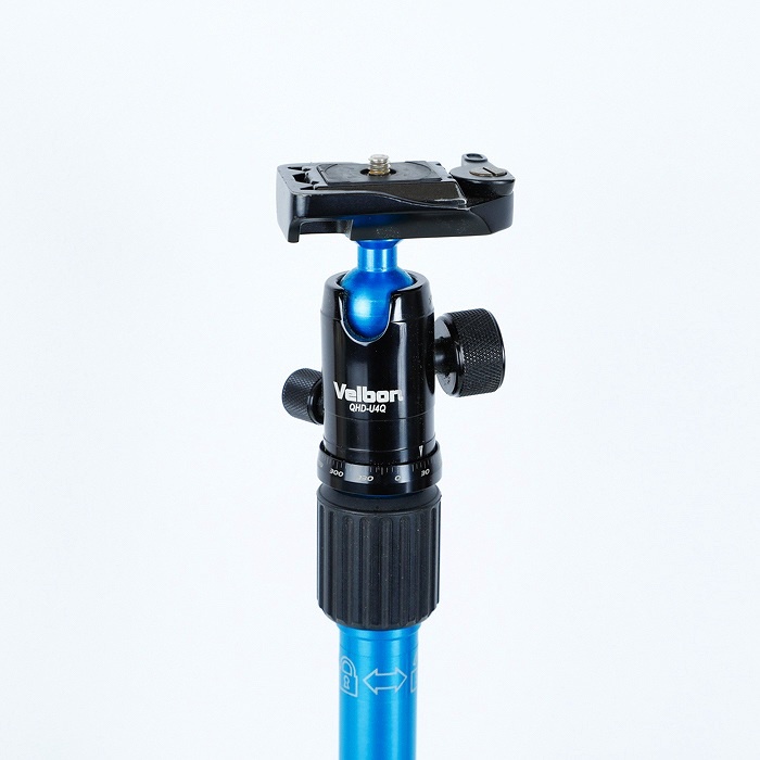 ベルボン UT-43Q ブルー+自由雲台 QHD-U4Q