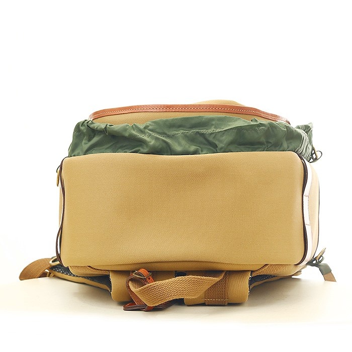 ビリンガム 25 リュックサック カーキキャンバス x タンレザー