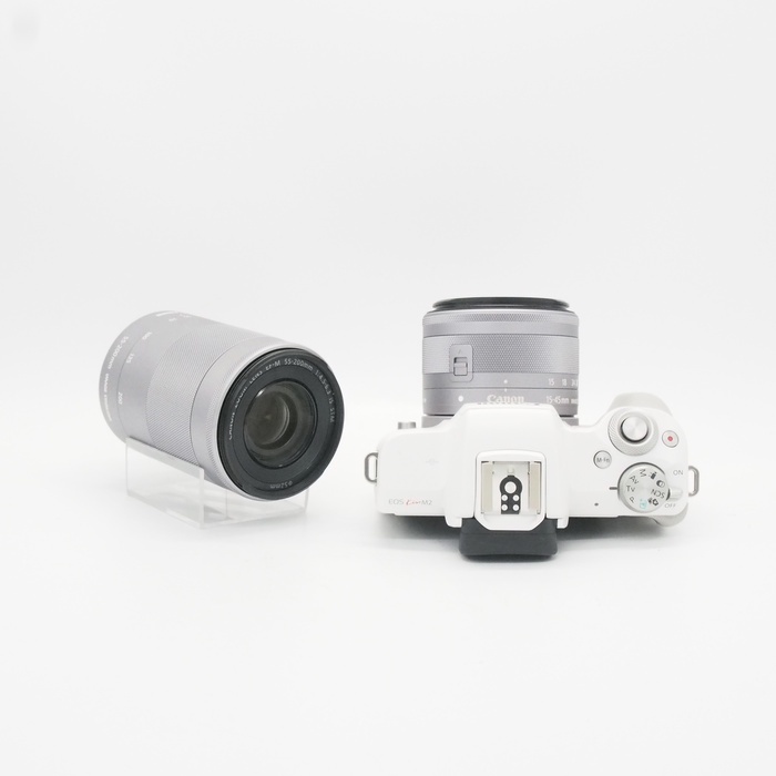 キヤノン EOS KISS M2 ダブルズームキツト ホワイト