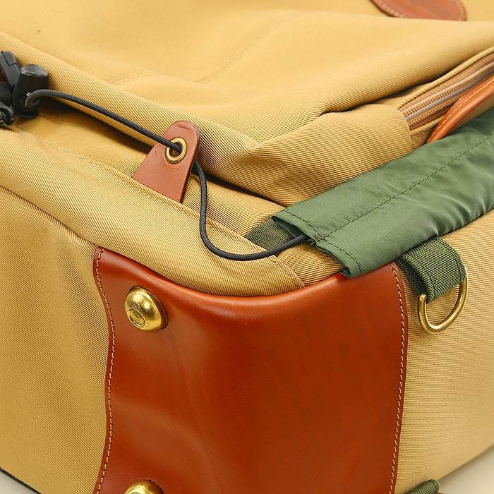 ビリンガム 25 リュックサック カーキキャンバス x タンレザー