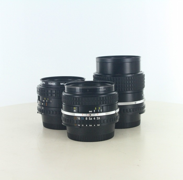 ニコン シリーズE 28/2.8 + 35/2.5 + 100/2.8