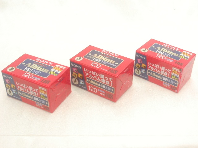 Album Hi8 MP 高画質ハイエイト方式 120分録画 ビデオカセットテープ 3パック×3セット