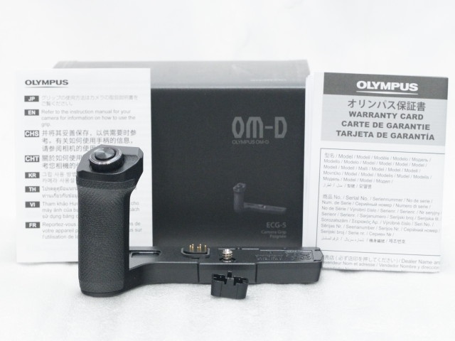 【極上】 外付けグリップ ECG-5 (for OM-D E-M5 Mark III) 【保付】