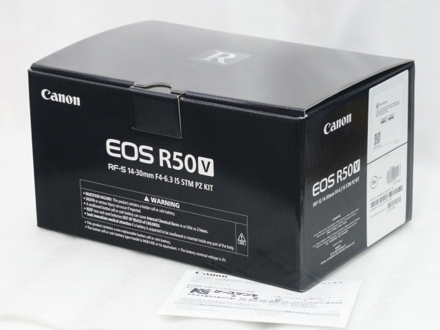【準新】 EOS R50V RF-S 14-30mm F4-6.3 IS STM PZ KIT (Black) 【保印】
