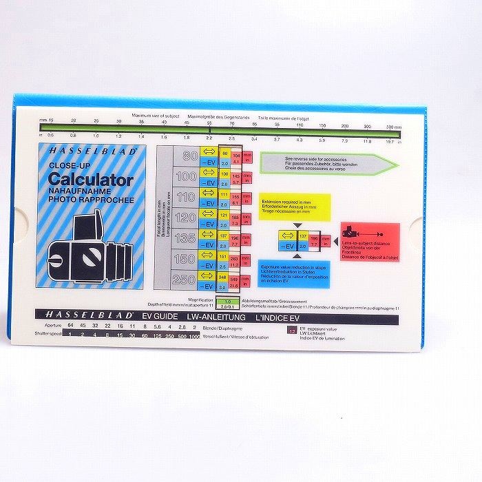 HASSELBLAD CLOSE-UP CALCULATOR クローズアップ計算尺