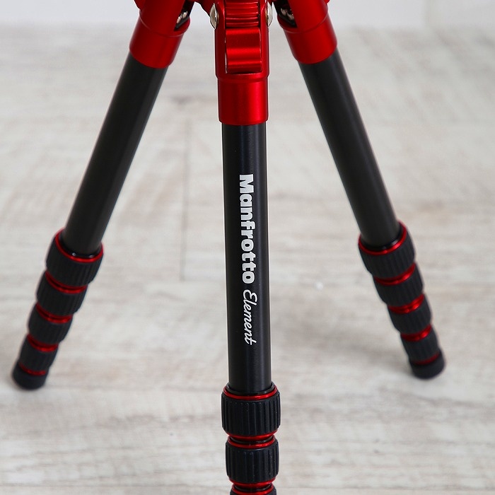 マンフロット 三脚 Manfrotto Element レッド
