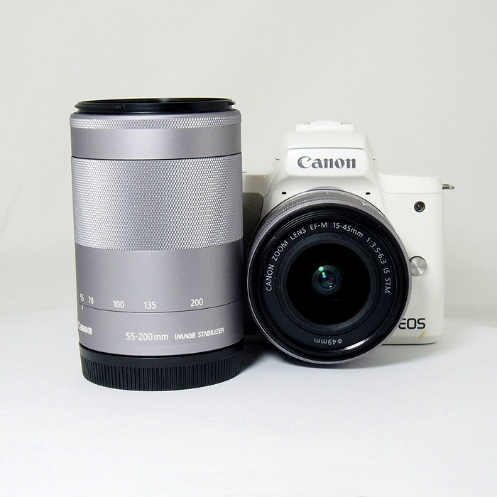キヤノン EOS KISS M ダブルズームキツト ホワイト