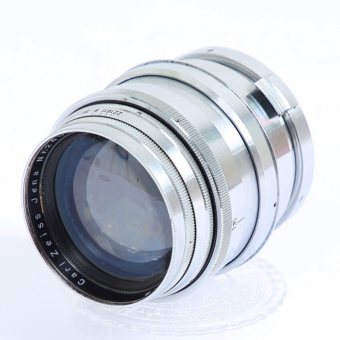 ツアイス ZEISS イエナ ゾナー T 8.5cm/2 アルミ鏡筒