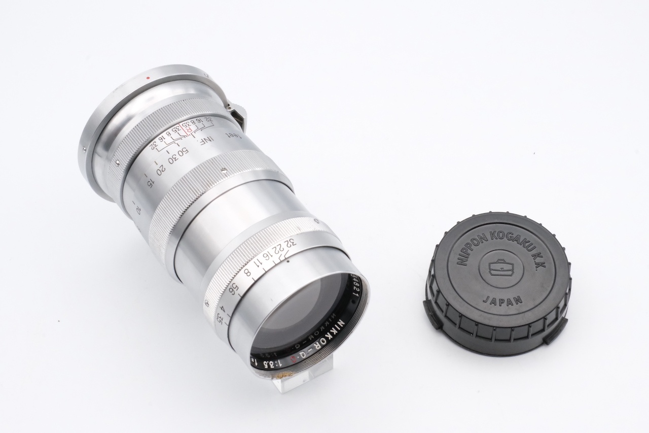 NIKKOR-Q.C 13.5cm F3.5 Cマーク 旧コンタックスマウント