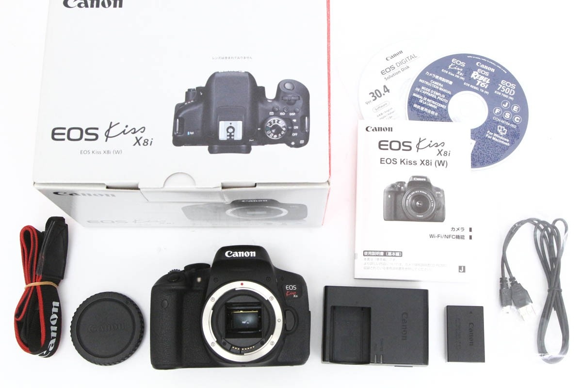 EOS Kiss X8i ボディ(センサー清掃済み) CA01-R2589-3Y3
