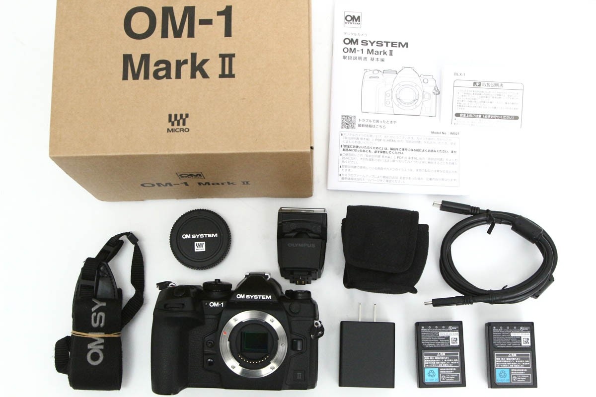 OM SYSTEM OM-1 Mark II ボディ(純正予備バッテリー/センサー清掃済) CA01-R3725-2P4