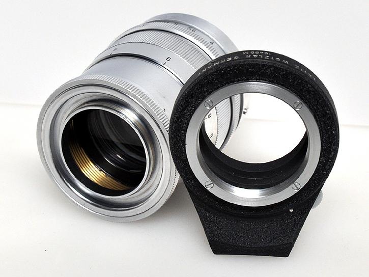 ヘクトール12.5cm F2.5(Hektor 125mm f2.5)カナダ Mマウントアダプター付