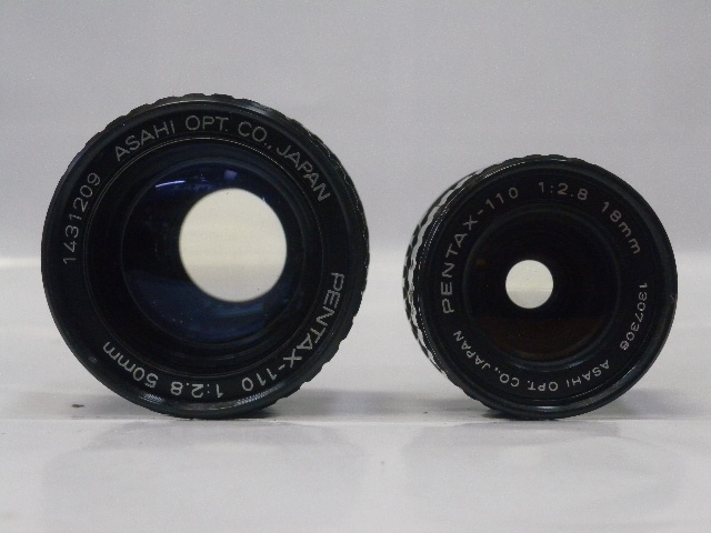 ペンタ110 18mmF2,8・50mmF2.8セット