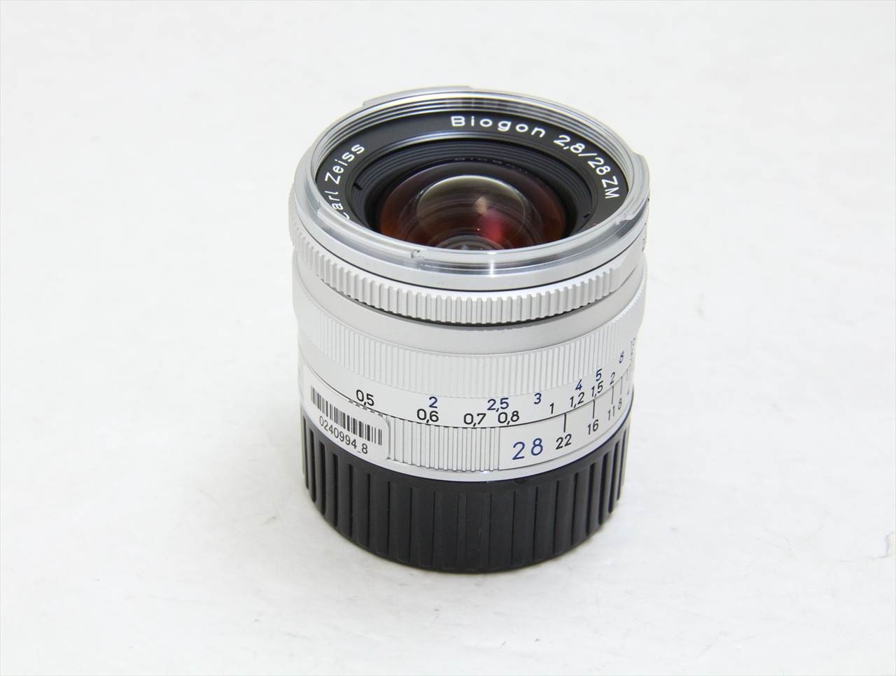 【中古】 ツァイス(zeiss) Biogon T* 28mm F2.8 ZM シルバー