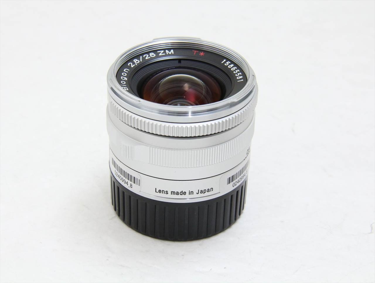 【中古】 ツァイス(zeiss) Biogon T* 28mm F2.8 ZM シルバー