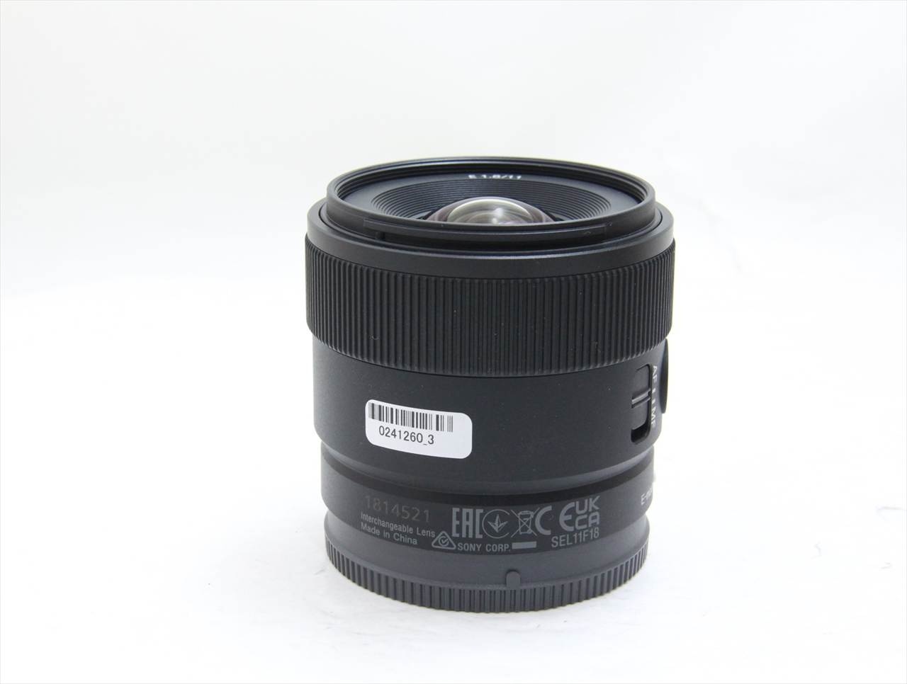 【中古】 ソニー(sony) E 11mm F1.8 SEL11F18