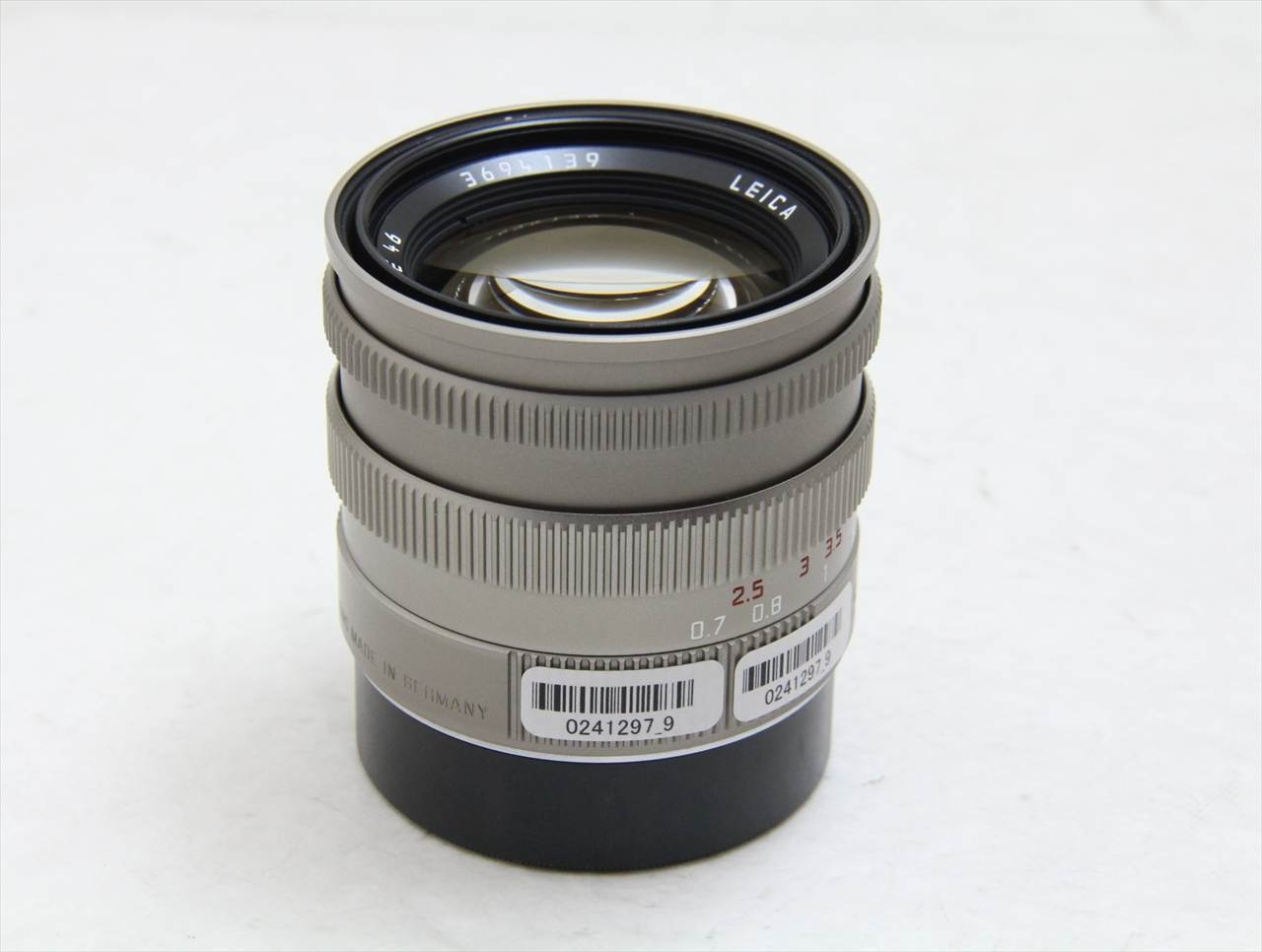 【中古】 ライカ(leica) ズミルックス 50mm F1.4 チタン フード組込