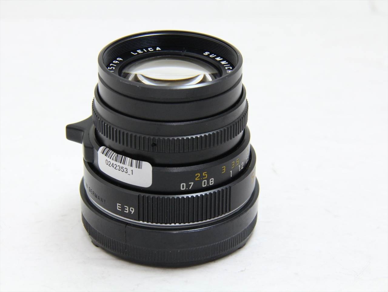 【中古】 ライカ(leica) ズミクロン M 50mm F2 第3世代