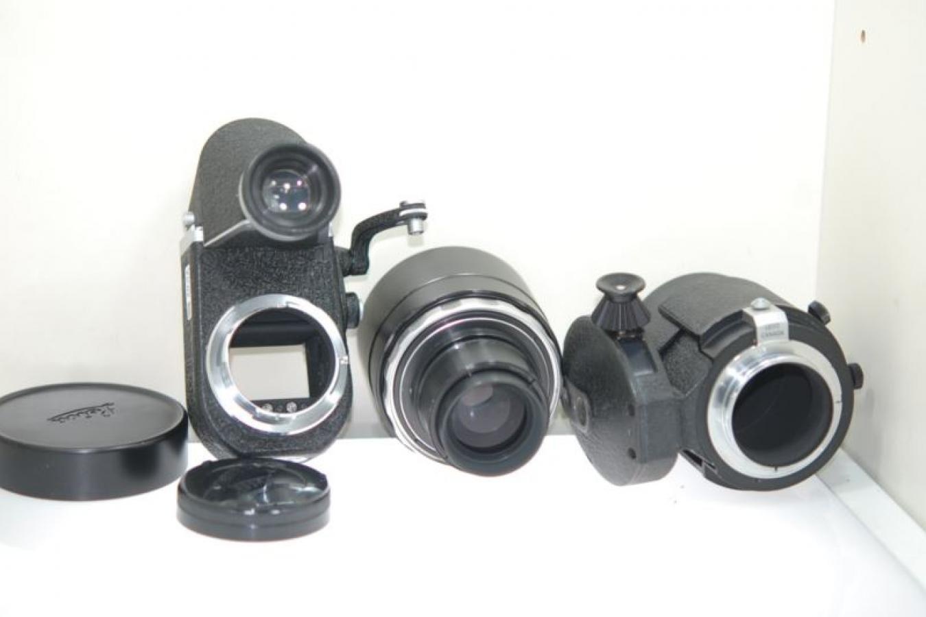 ライカ ビゾフレックス用 テリート 200mm F4 【迅速焦点移動装置FOCORAPID、ビゾフレックスII型ミラーボックス付】