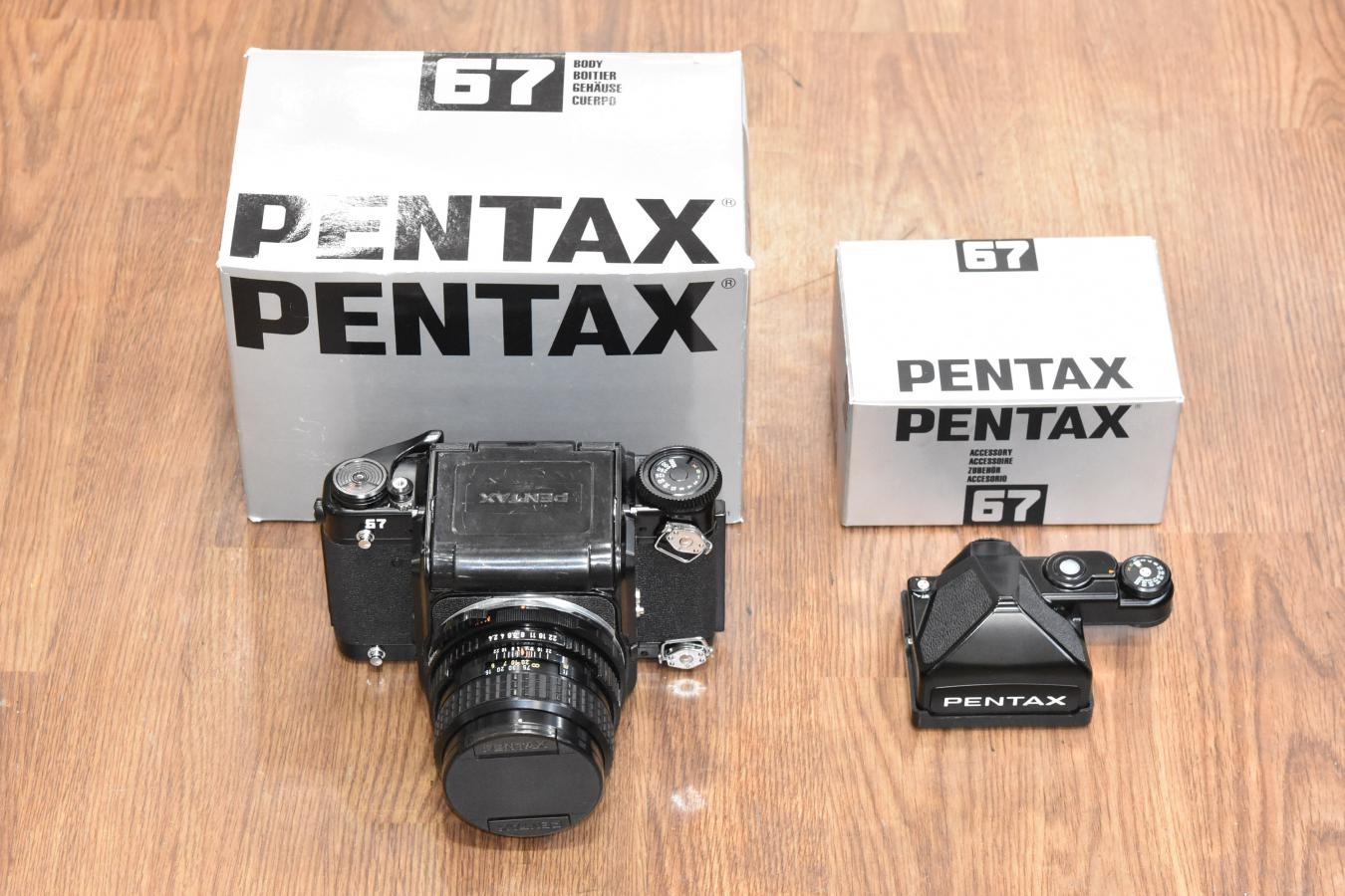 PENTAX 67 TTL SMC PENTAX 67 105/2.4付 【専用ストラップ金具、元箱付】