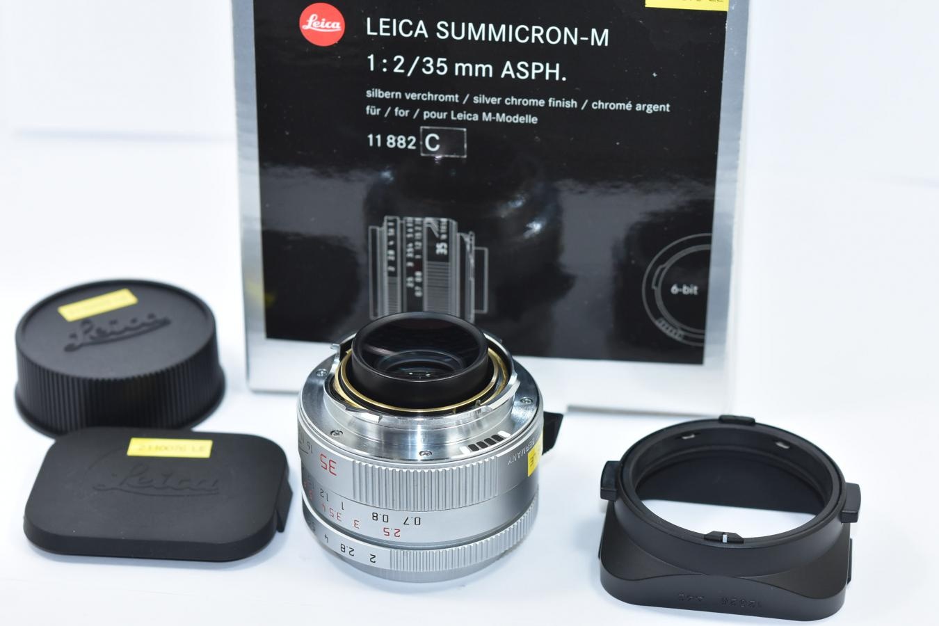 【コレクション向け】 LEICA SUMMICRON-M 35mm F2 ASPH. 6bit シルバー【元箱付一式】