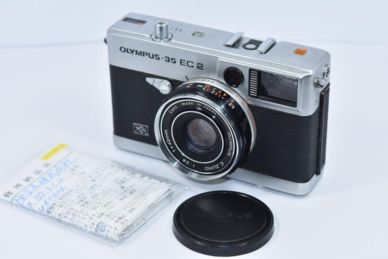 OLYMPUS-35 EC2 整備済【OLYMPUS E.ZUIKO 42/2.8レンズ搭載】