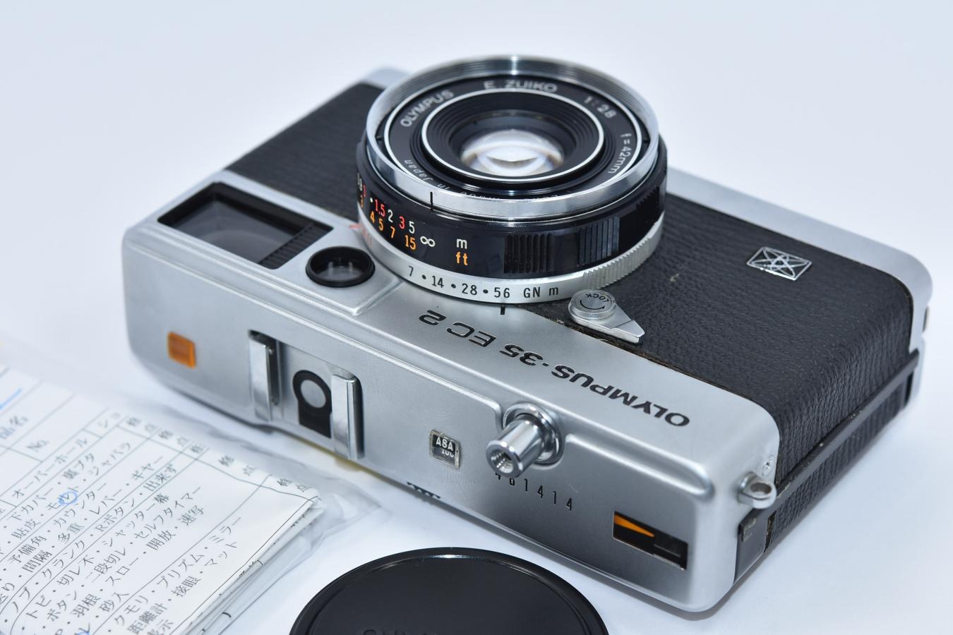 OLYMPUS-35 EC2 整備済【OLYMPUS E.ZUIKO 42/2.8レンズ搭載】