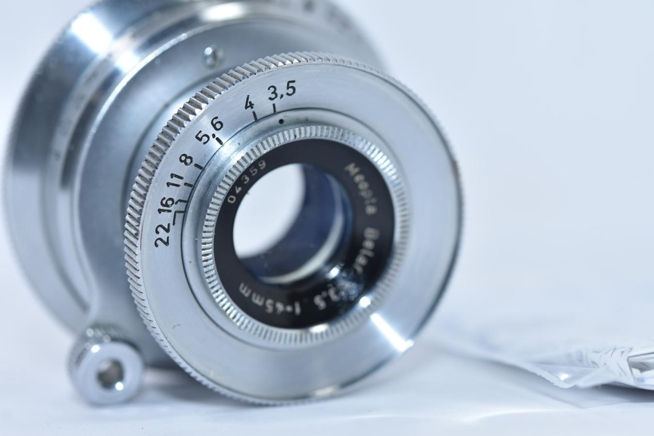 【希 少】Meopta Belar 45mm F3.5 整備済 【ライカLマウントレンズ】