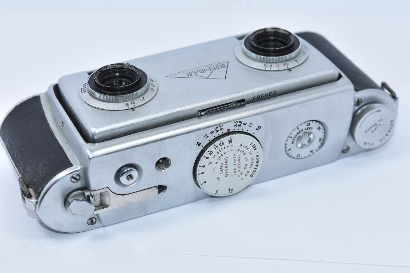 【希 少】KIN-DAR STEREO Camera 【Steinheil Munchen Cassar 35/3.5 レンズ搭載】