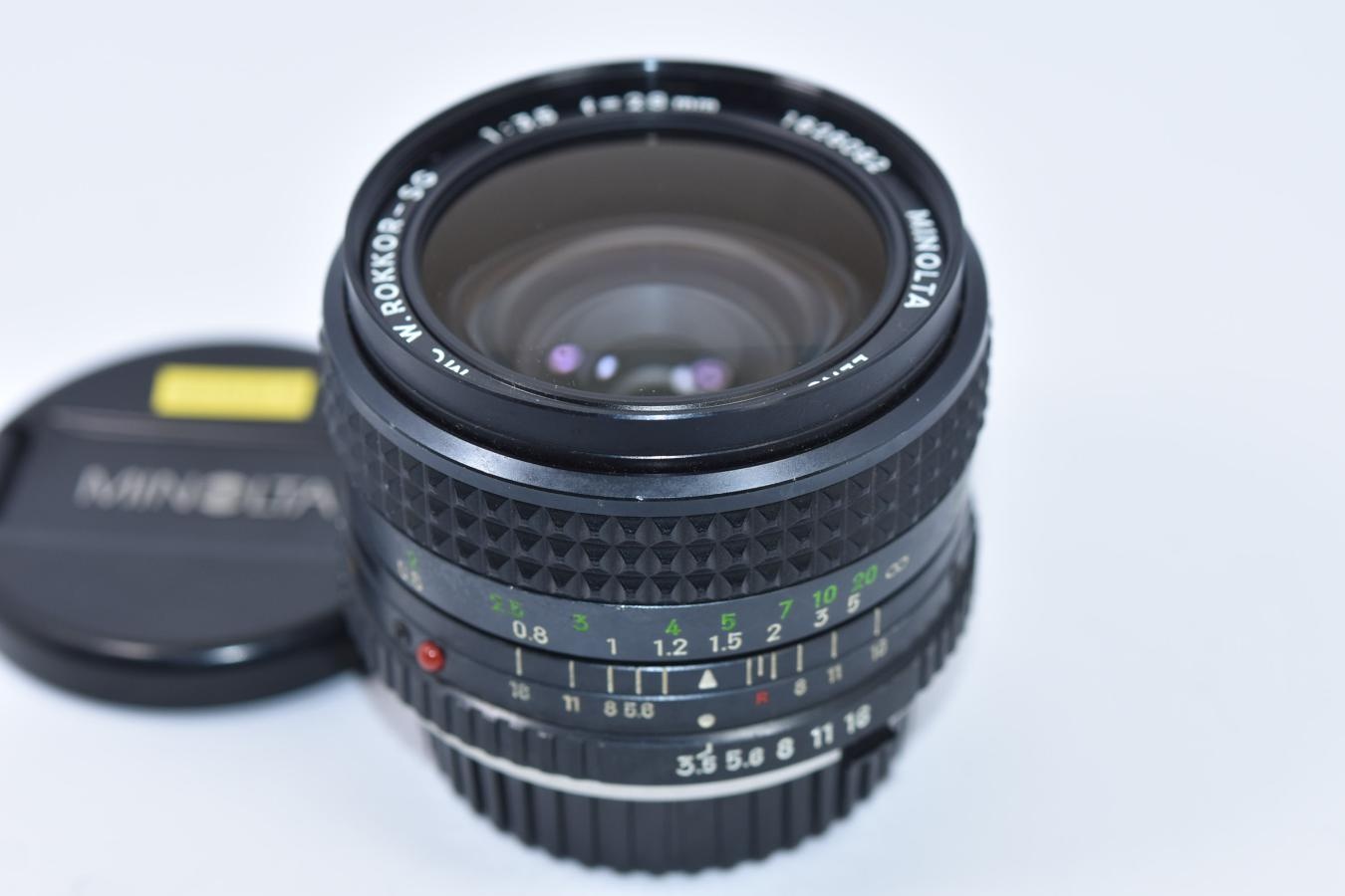 MINOLTA MC W.ROKKOR-SG 28mm F3.5【カメラ女子に絶大な人気のオールドレンズ】