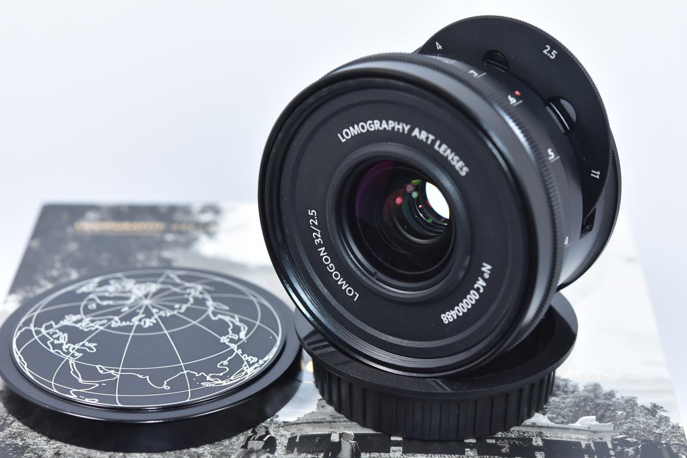 Lomography Lomogon 32mm F2.5 Art Lens ALUMINIUM BLACK 元箱付一式 【Canon EF用】