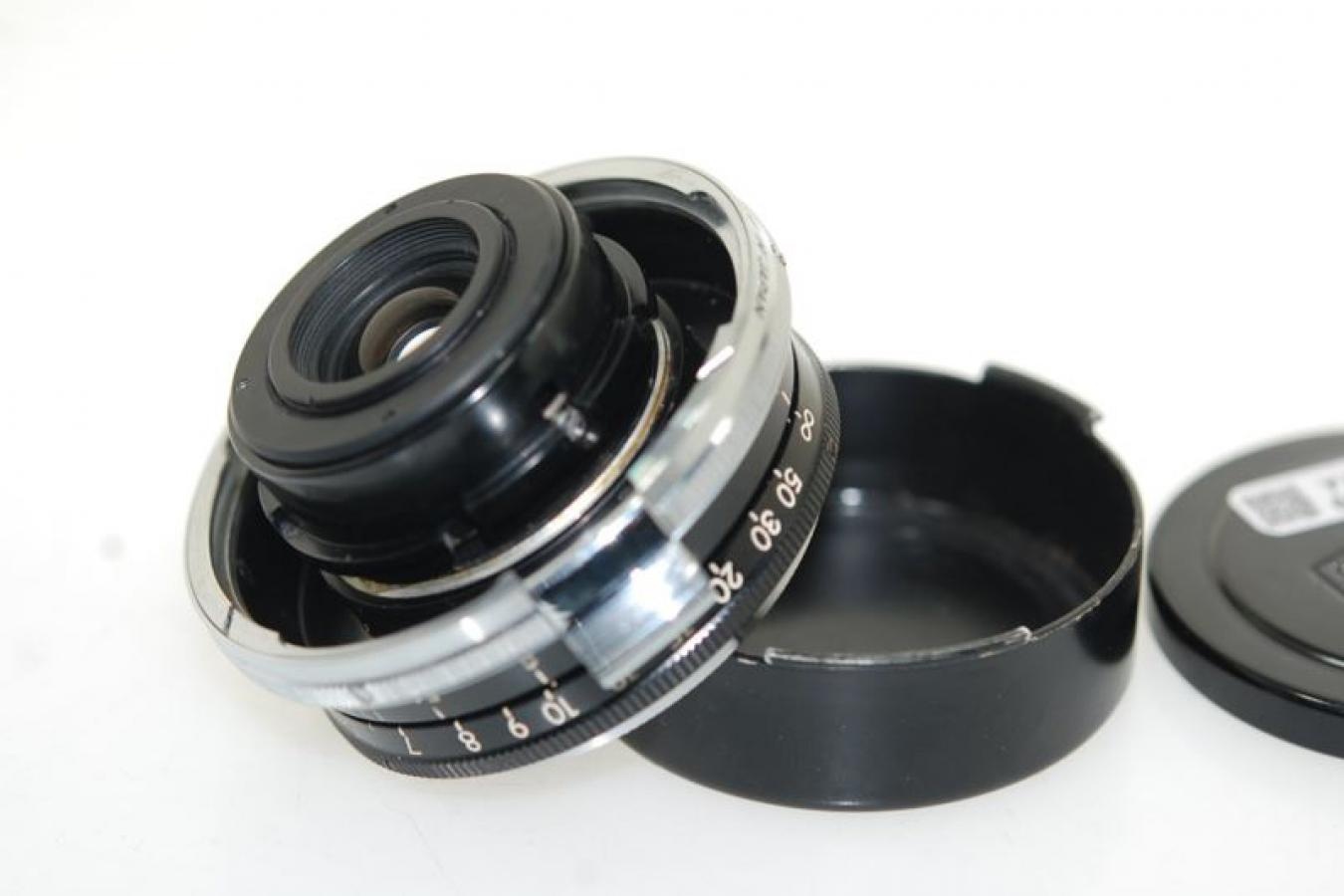 日本光学 W-NIKKOR 2.8cm F3.5 ブラック L#719000キリ番 【ニコンSマウントレンズ】