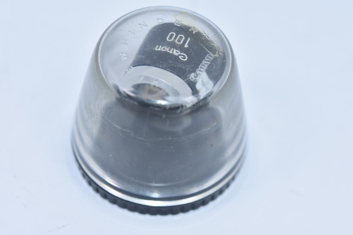 Canon 100mm VIEW FINDER 純正プラスチックケース付 【パララックス自動補正型】