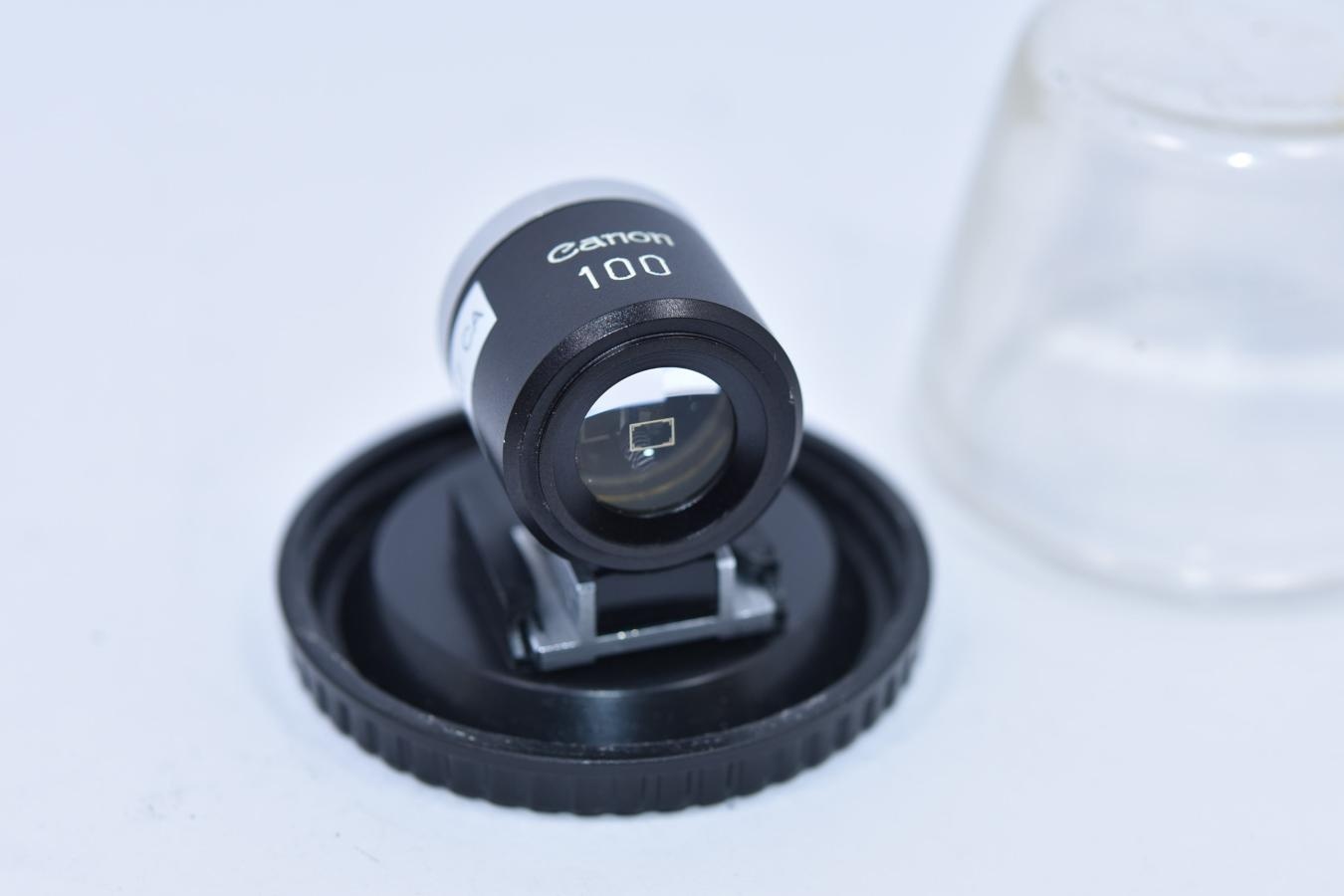 Canon 100mm VIEW FINDER 純正プラスチックケース付 【パララックス自動補正型】