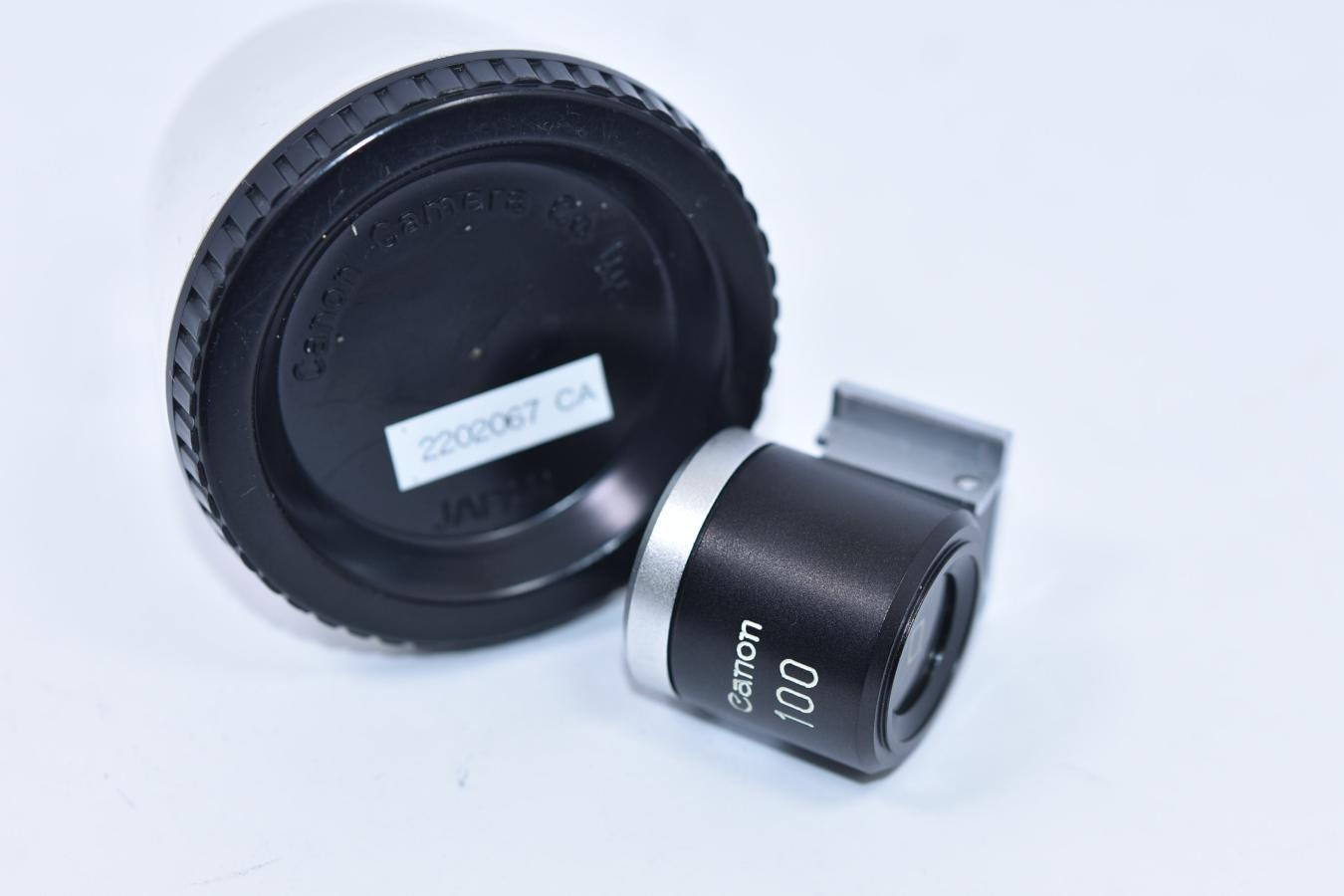 Canon 100mm VIEW FINDER 純正プラスチックケース付 【パララックス自動補正型】