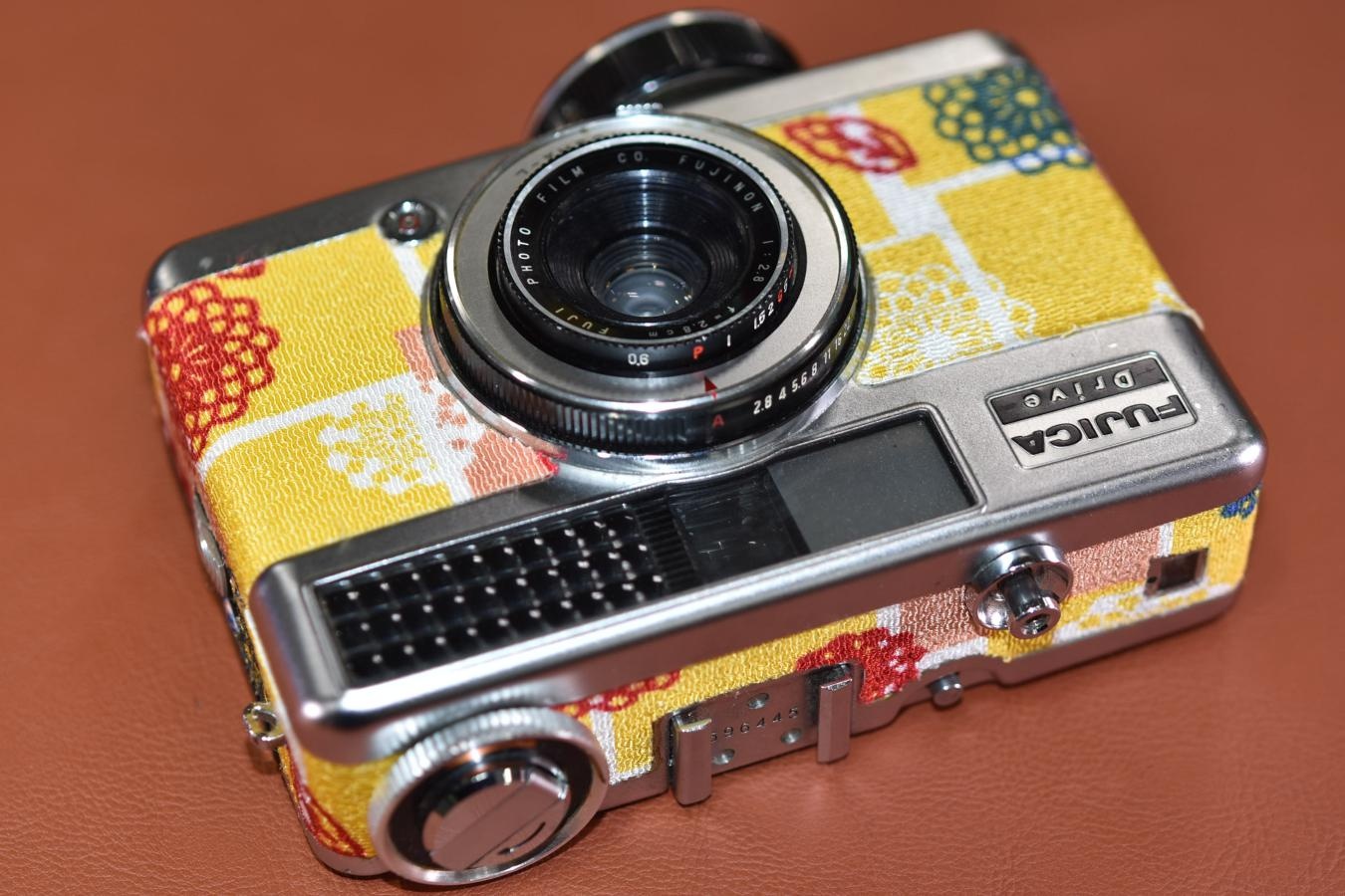 【リメイクカメラ】 FUJICA Drive モルト交換済【FUJINON 2.8cm F2.8 レンズ搭載】