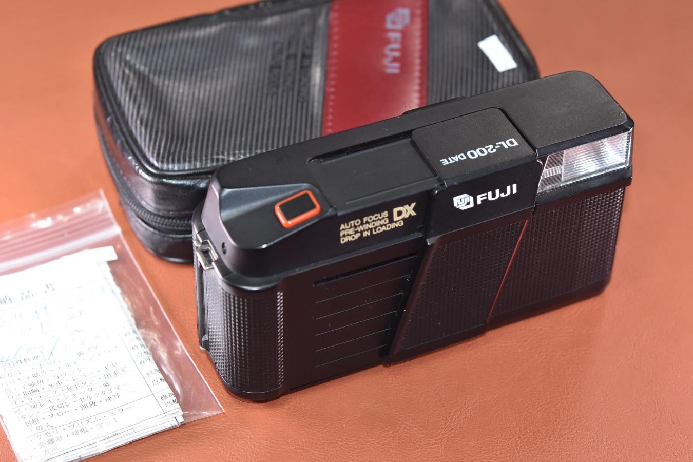 FUJI CARDIA DL-200 DATE 整備済 純正ケース、ストラップ付 【FUJINON LENS 32/2.8搭載】