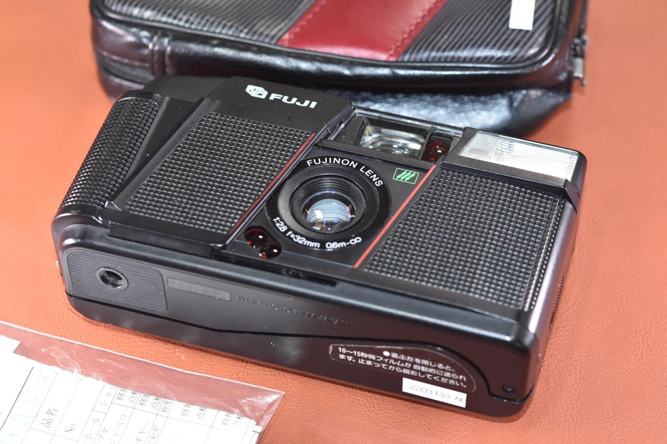 FUJI CARDIA DL-200 DATE 整備済 純正ケース、ストラップ付 【FUJINON LENS 32/2.8搭載】