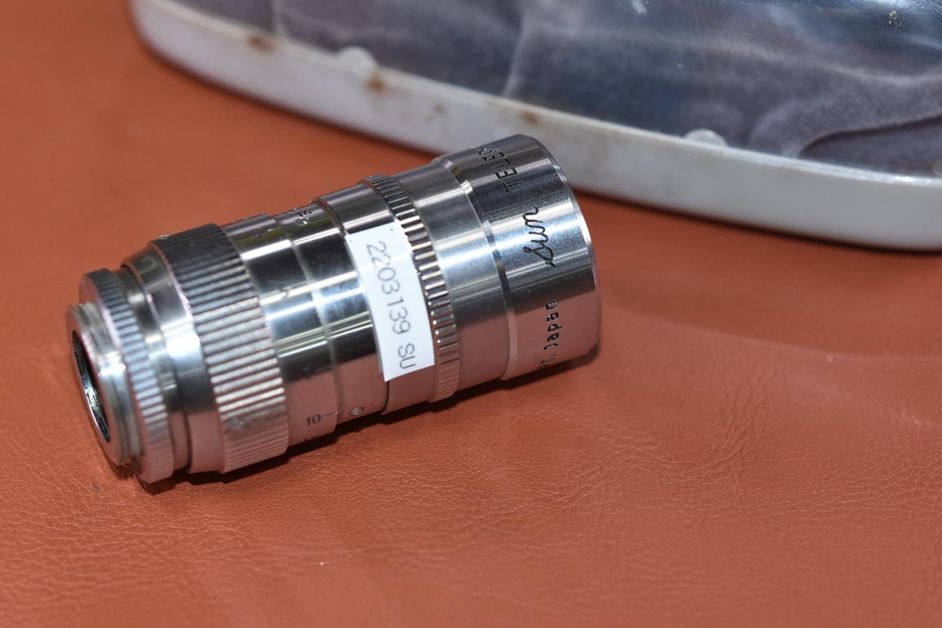 【希 少】SUN TELEPHOTO 1 1/2 Inch F1.9 専用プラスチックケース付 【Dマウントレンズ】