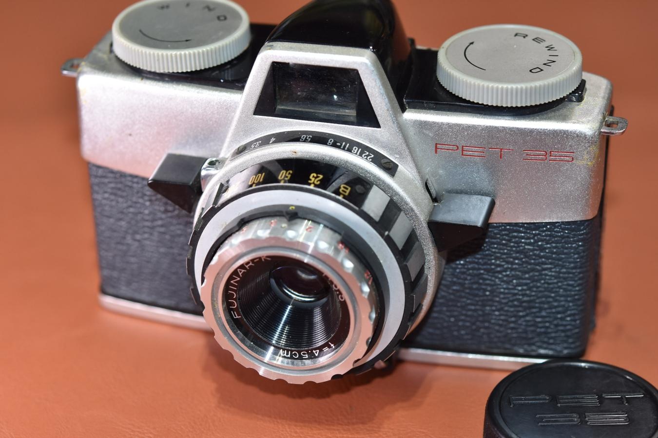 【希 少】FUJIPET 35 グレー 【FUJINAR-K 4.5cm F3.5 レンズ搭載】