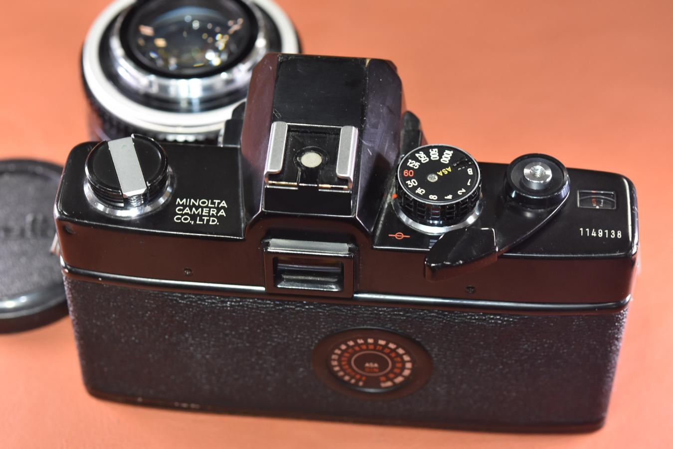 minolta SRT SUPER ブラック MC ROKKOR-PG 50/1.4付 【モルト交換済】