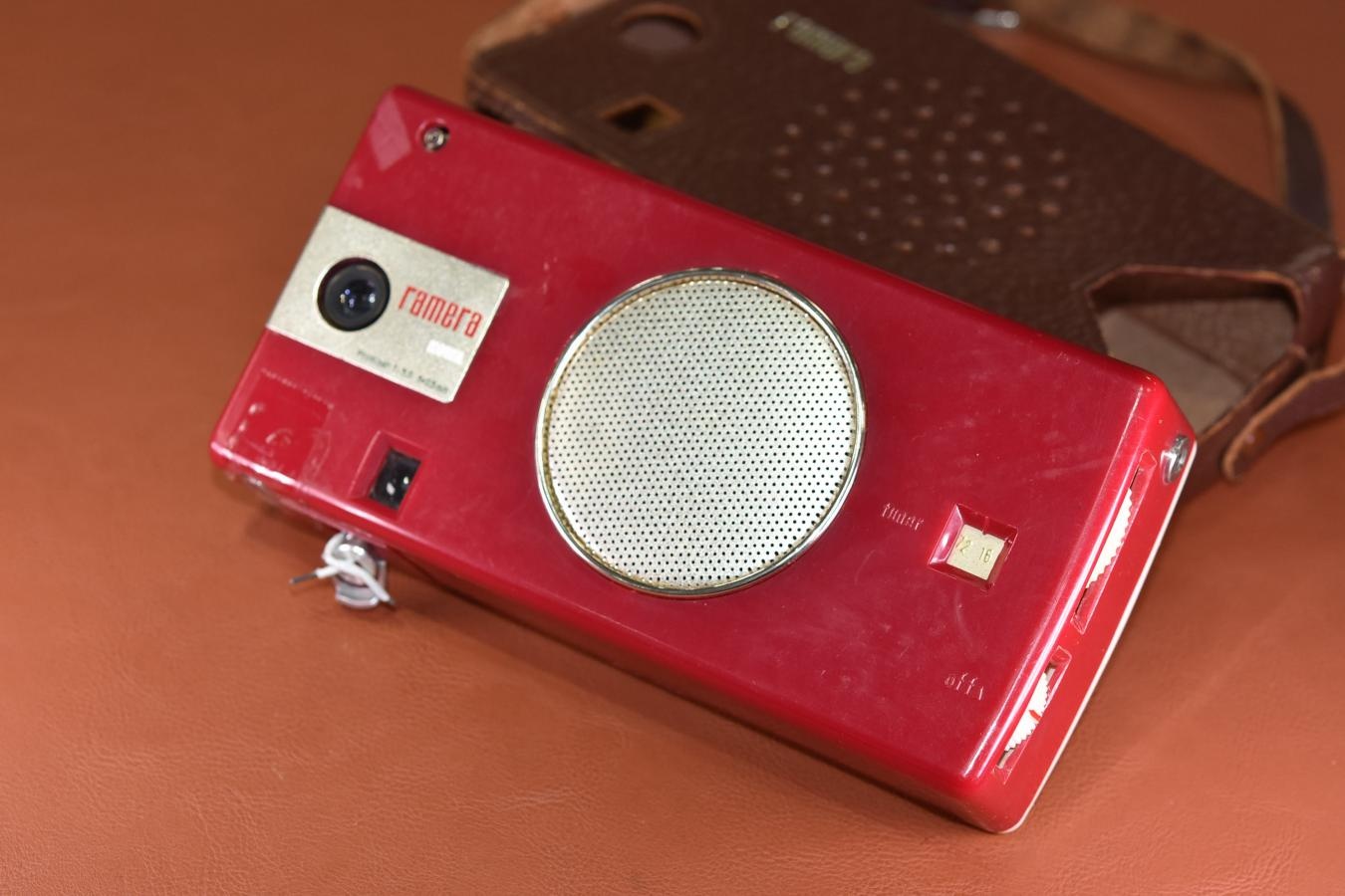 【希 少】 Kowa ramera Red 純正本革ケース、マガジン1個付 【Prominar 23/3.5 レンズ搭載】