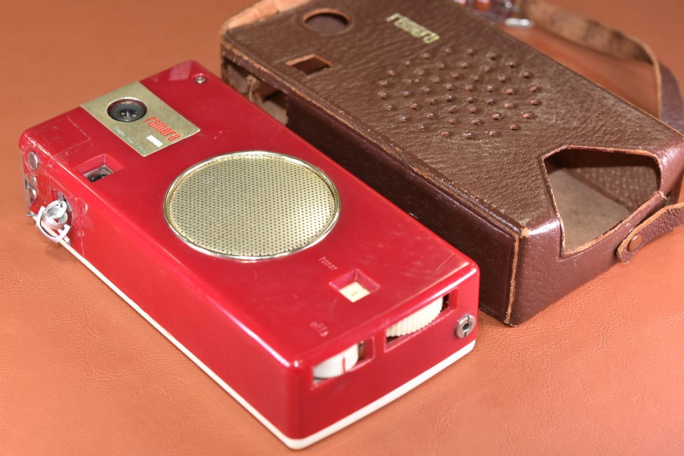 【希 少】 Kowa ramera Red 純正本革ケース、マガジン1個付 【Prominar 23/3.5 レンズ搭載】