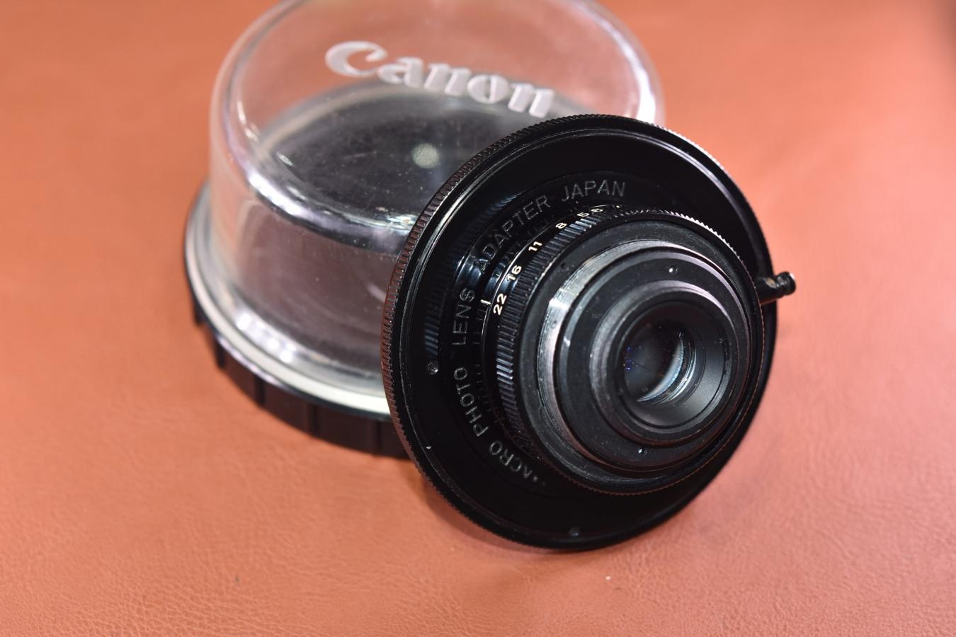 【希 少】Canon Macro Photo Lens 35mm F2.8 【Canon MacroPhoto ADAPTER付】