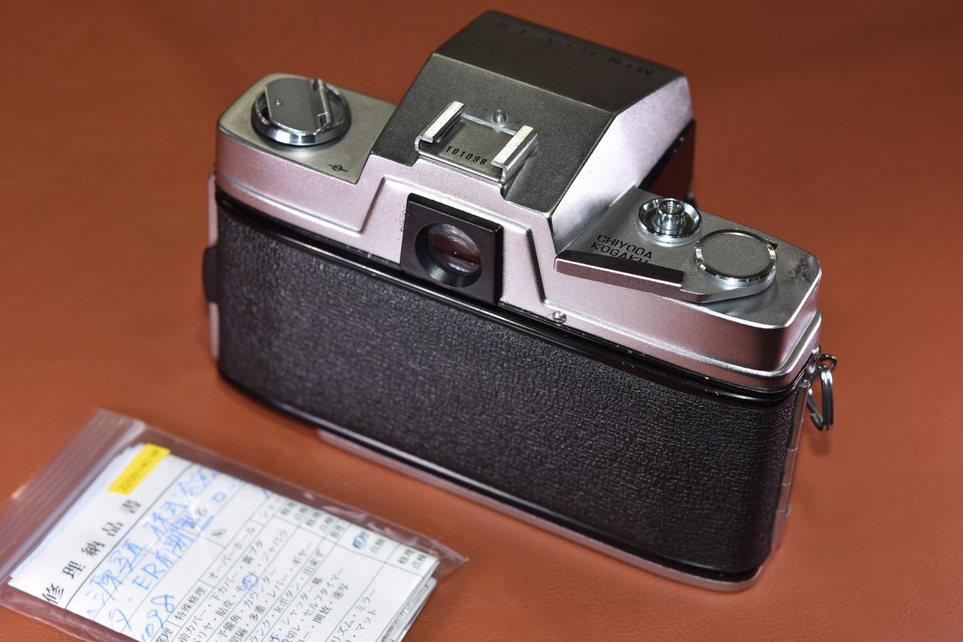 【希 少】MINOLTA-ER 前期型 米国輸出仕様  整備済【MINOLTA ROKKOR-TD 45/2.8 レンズ搭載】