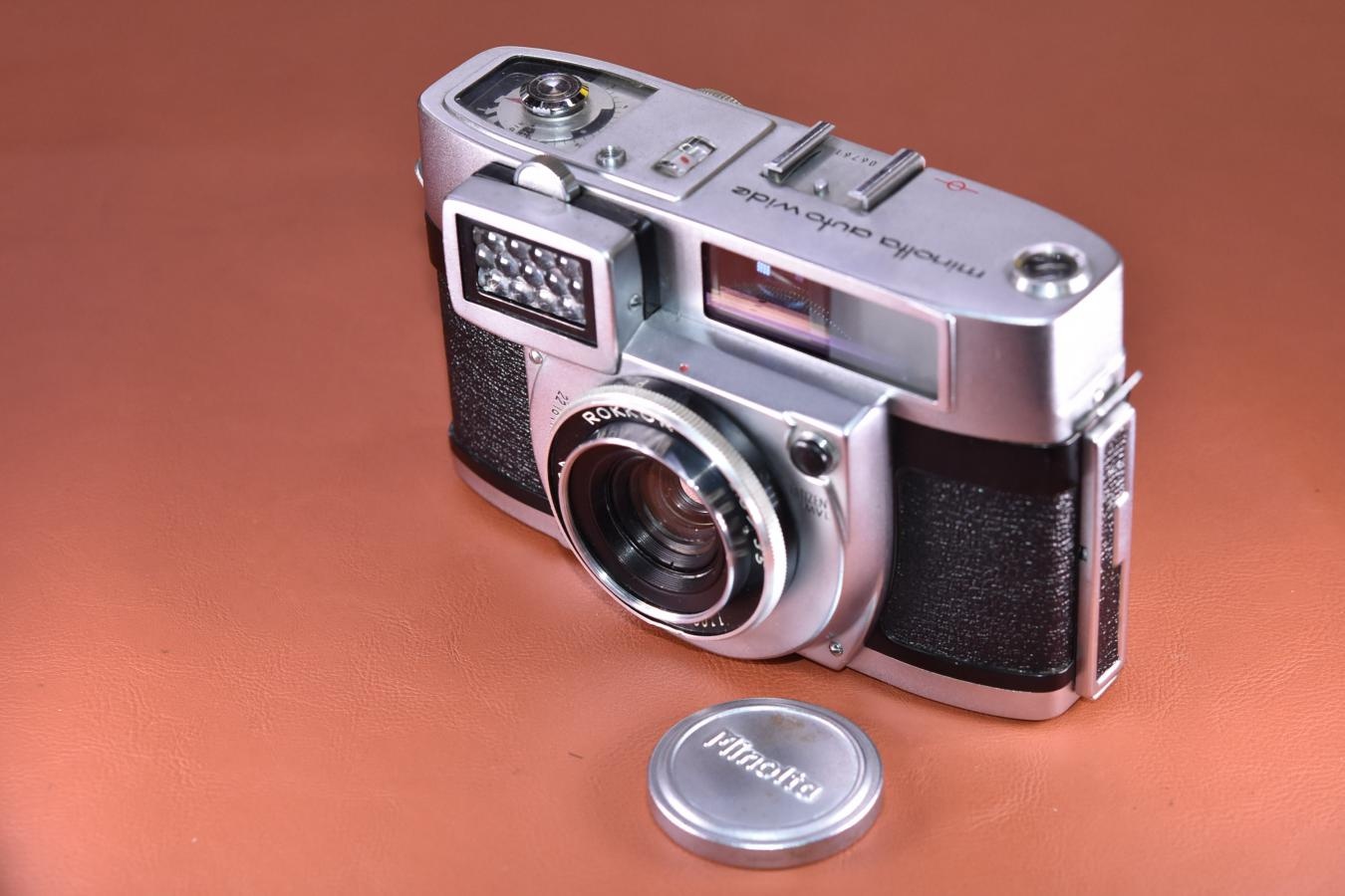 【希 少】minolta auto wide 【MINOLTA ROKKOR 35/2.8 レンズ搭載】