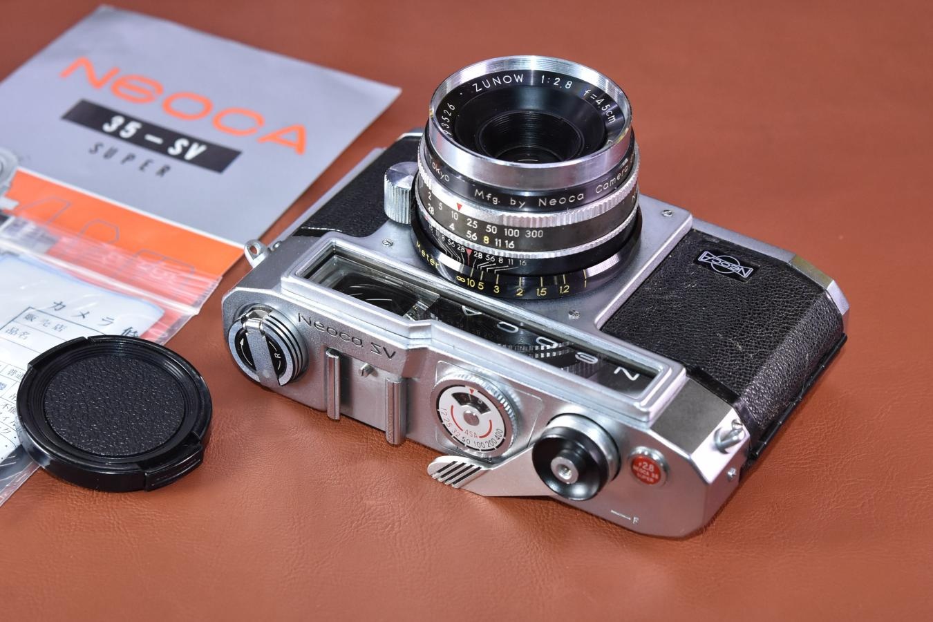 【希 少】NEOCA 35-SV SUPER 当時の貴重なカタログ付 【ZUNOW 4.5cm F2.8 レンズ搭載】