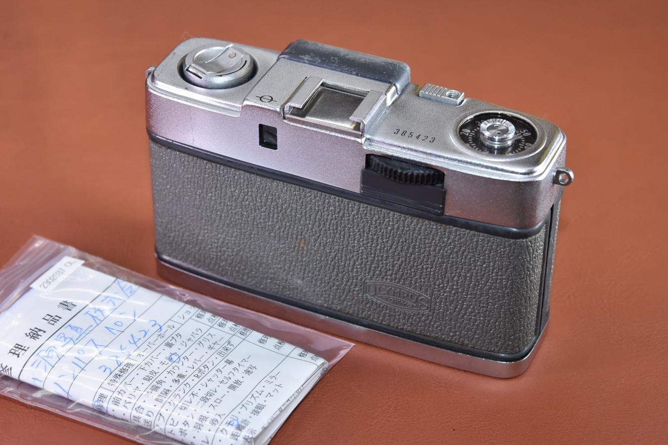 OLYMPUS PEN 初期型 整備済【Olympus D.Zuiko 2.8cm F3.5 レンズ搭載】